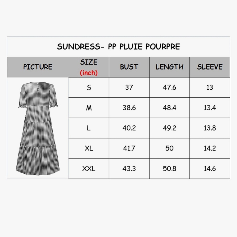 Gingham Summer Tier Dress - Picture 4 of 4